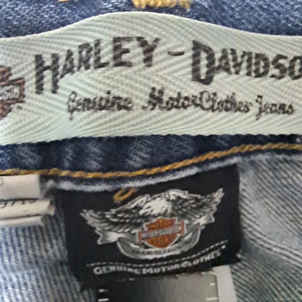 Bikercore Thrashed‎ Harley Davidson Jeans Men's 36x34 Straight Leg Relaxed Fit